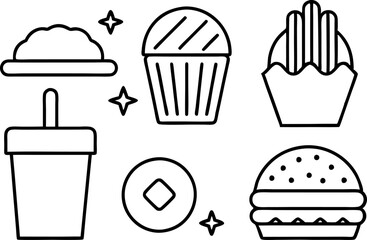fast food symbols