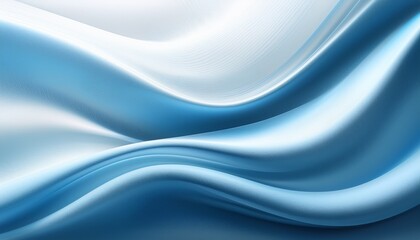 Fototapeta premium White blue elegant light background abstract silk satin waves grainy texture banner header poster design