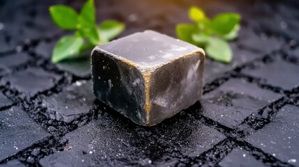 Gray Concrete Block Cube Texture   Spa  Wellness   Natural Stone  Minimalist Design  Backg