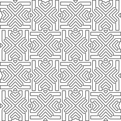 Repeat patterns.Abstract shapes from lines. Vector graphics for design, prints, decoration, cover, textile, digital wallpaper, web background, wrapping paper, clothing, fabric, packaging, cards.