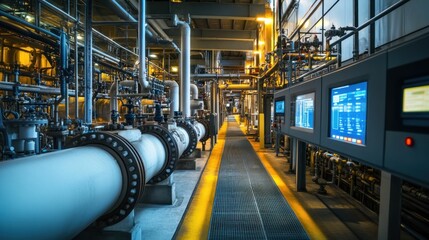 Industrial Plant Interior: A Glimpse into Modern Manufacturing
