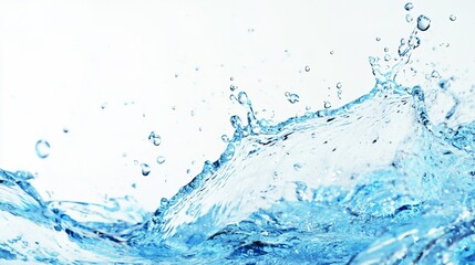 Blue Water Splash Frozen in Time Creating Dynamic Motion Effect