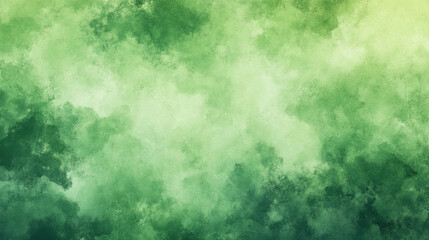 Obraz premium Green Watercolor Texture with Smooth Brush Strokes, Embodying Artistic Abstraction and Gradient Harmony.