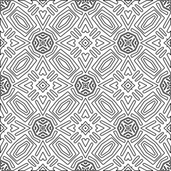 Fototapeta premium Repeat patterns.Abstract shapes from lines. Vector graphics for design, prints, decoration, cover, textile, digital wallpaper, web background, wrapping paper, clothing, fabric, packaging, cards.