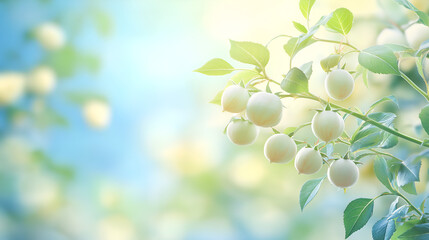 green leaves on the branch