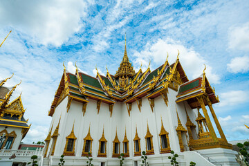 Wat Phra Kaew sacred temple and Thai grand palace, the Temple that houses an ancient Emerald Buddha
