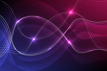 Futuristic technology and Banner concept, Vector illustration of dark abstract gradient background