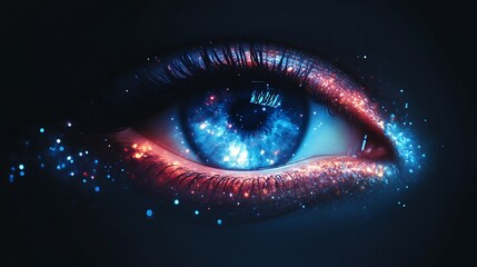 Cosmic Eye A Galaxy Within The Iris