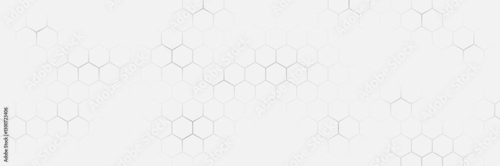 Aufkleber minimal white hexagonal abstract background