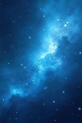 Naklejka premium Shimmering light blue nebula, soft focus, subtle texture, shimmer, smooth, cosmic