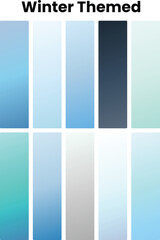 Obraz premium Frost Winter Ice Snow Arctic Cold Blue Chill Frozen Crystal Glacier Cozy Seasonal Aesthetic Gradient Palette Colors Design Cool Shades Icy Wonderland Digital Festive Theme White Elegant Nordic Misty 