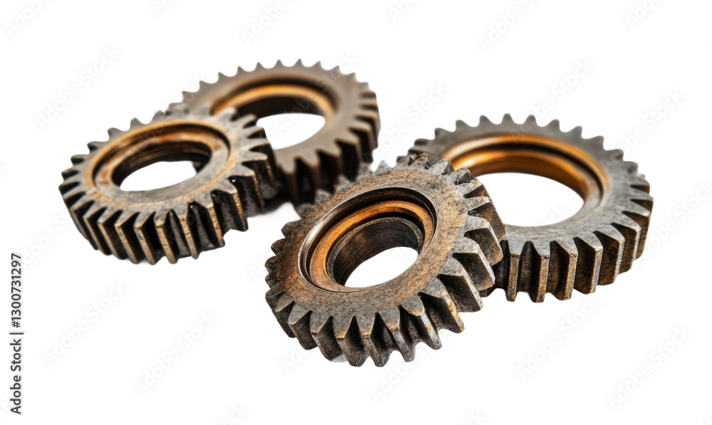 Poster gears interconnected and arranged in an artistic display for mechanical design and engineering purpo