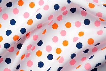 Seamless polka dots background. Polka dots pattern fabric by irascible in pink. 