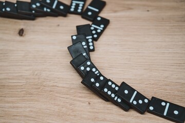 Falling Dominoes – Chain Reaction in Progress