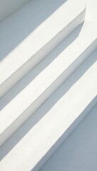 Sharp folds, shadows define form, clean white backdrop, photography, minimal
