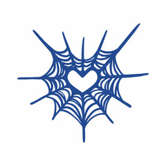 Cute Spiderweb with Heart
