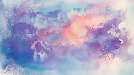 Fototapeta premium Delicate washes of color in a watercolor style painting with vibrant hues