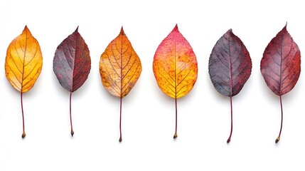 Autumnal Leaf Progression: A Spectrum of Colors