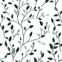 seamless pattern with branches