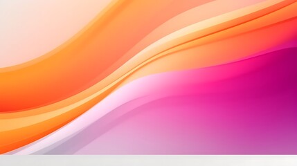 Abstract Orange Pink Swirling Wave Background Design