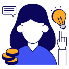 Premium download icon of creative employee