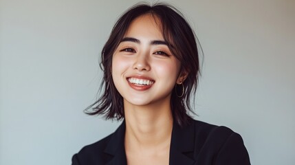 Fototapeta premium Portrait of a Smiling Young Woman