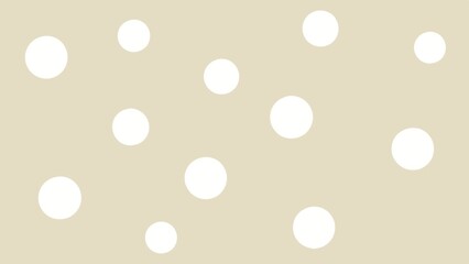 an abstract image of several white circles scattered randomly on a light brown background, creating a pattern 