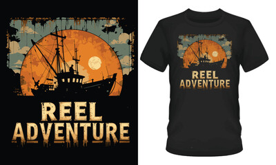 Reel Adventure,T-shirt designs
