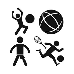 Fototapeta premium Basketball player silhouette icon vector illustration design for sports activity