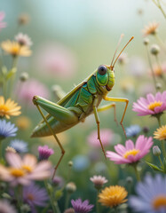 Jumping Through Nature: The Beauty and Agility of Grasshoppers
