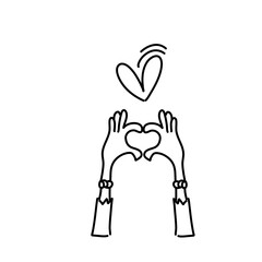 Fototapeta premium Hands clapping with love 