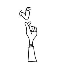 Hands clapping with love
