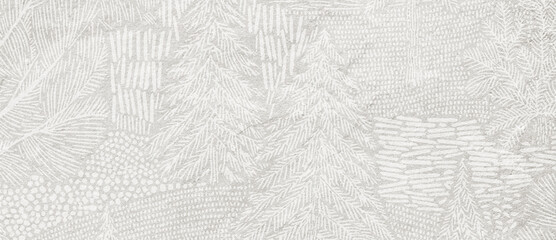 A textured, abstract beige background with intricate hand-drawn botanical and nature-inspired patterns.