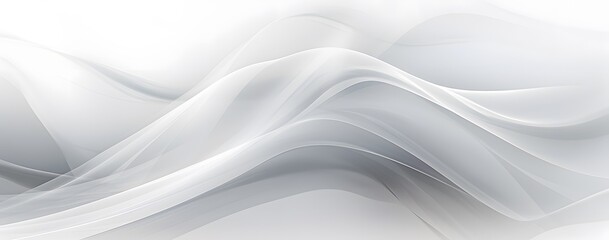 Obraz premium Abstract wavy flowing background white shape. white and gray abstract wavy background