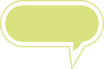 green speech bubble