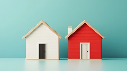 Two Homes in Dispute: Land Ownership Conflict Depicted in 3D