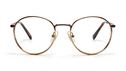 Fototapeta premium Round Metal Frame Eyeglasses