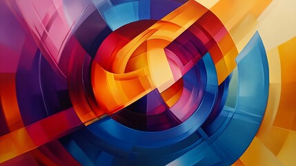 Fototapeta premium Abstract Colorful Geometric Design (1)