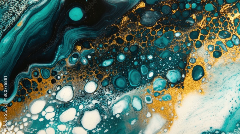 Wall mural abstract colorful splash with intricate gradients