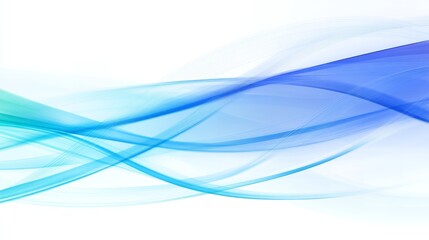 Abstract Blue and Green Wave Design Background Illustration for Website or Presentation