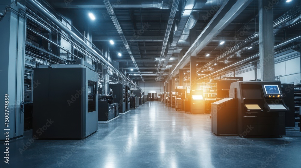 Poster automated print shop with high-speed operations