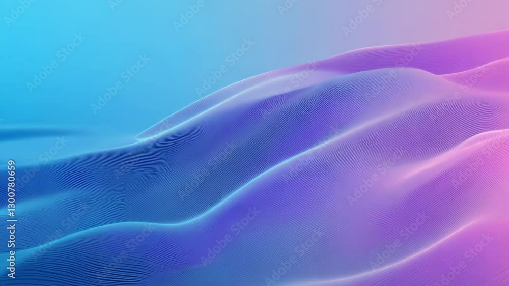 Aufkleber vibrant blue and pink gradient with flowing wave patterns ideal for modern design and abstract backg