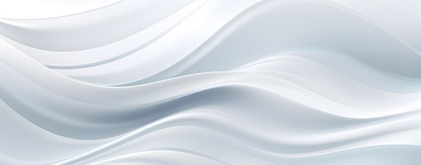 Abstract background with white waves. stylized white background with wavy and curved lines