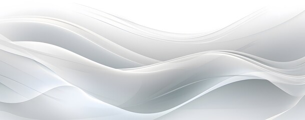 Obraz premium Abstract background with white waves. stylized white background with wavy and curved lines