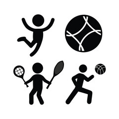 Fototapeta premium Basketball player silhouette icon vector illustration design for sports activity