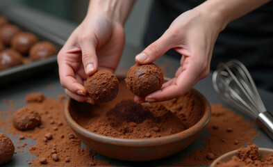 hands holding truffles national truffle day