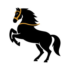 Silhouette of horse vector