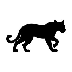 Obraz premium Silhouette of leopard