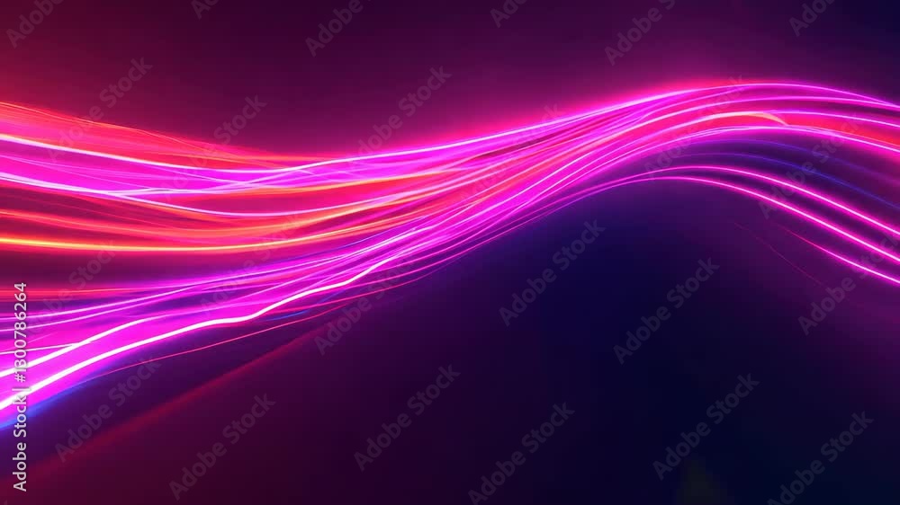 Poster colorful neon circuit illustration with glowing lines in abstract design perfect for modern tech bac