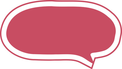 pink speech bubble